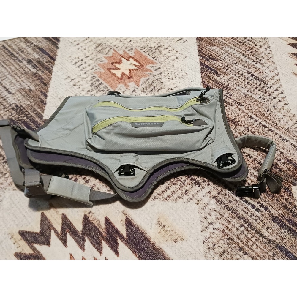 Ruffwear Singletrak Dog Pack L/XL Gray Lime 32-42"‎ Pre-owned